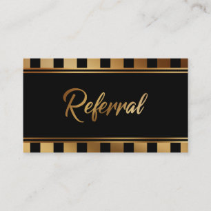 Fett Imitate Gold Foil und Black Referral Cards