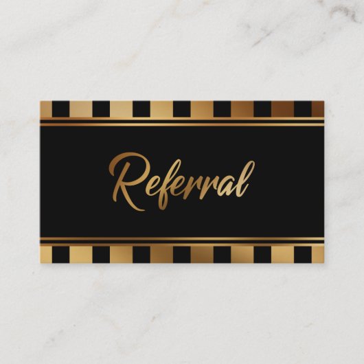 Fett Imitate Gold Foil und Black Referral Cards (Vorderseite)