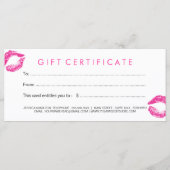 Fett individualisierbares Geschenkzertifikat für H (Rückseite)