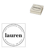 Fett Individuelle Name Classic Gummistempel (Stempel)