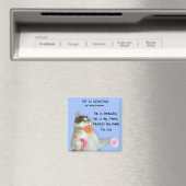 FETT IST SCHÖNES SQUARE MAGNET (In Situ (Geschirrspüler))