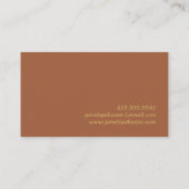 Fett Karierte Visitenkarte (Rückseite)