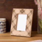 Fett karierter benutzerdefinierter Text Geätzte Rahmen (Linke Ecke)