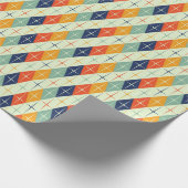 Fett Karo-Wrapping Paper aus dem Mittelalter Geschenkpapier (Ecke)