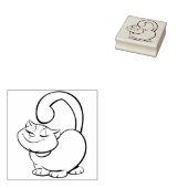 Fett-Kat-Briefmarke Gummistempel (Stempel)