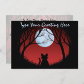 Fett Katzen Einladungen Personalisiert Katzenüberh (Vorne/Hinten)