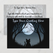 Fett Katzen Einladungen Personalisiert Katzenüberh (Vorne/Hinten)