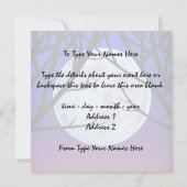 Fett Katzen Einladungen Personalisierte Halloween- (Rückseite)