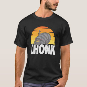Fett Katzen Meme Chonk Katzenfett Leute Retro Vint T-Shirt