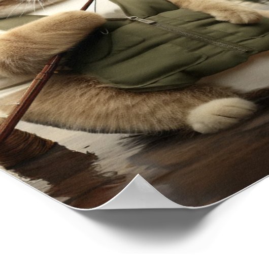 Fett-Katzenfischen Poster (Ecke)