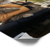 Fett-Katzenfischen Poster (Ecke)