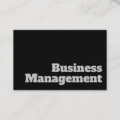 Fett & klar Design - Business Management Visitenkarte (Vorderseite)