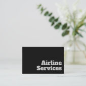 Fett & klar konzipiert - Flugdienste Visitenkarte (Stehend Vorderseite)