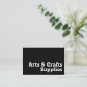 Fett & Klare Kunst & Handwerk - Design Visitenkarte (Stehend Vorderseite)