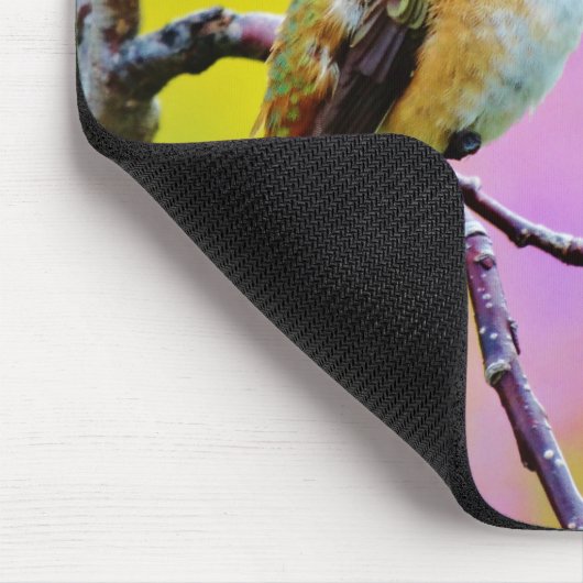 Fett kleiner Hummingbird Mousepad (Ecke)