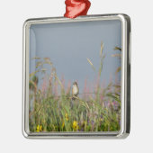 Fett kleiner Hummingbird Silbernes Ornament (Links)