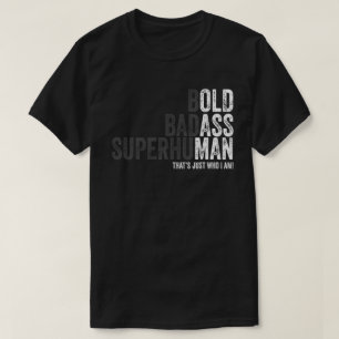 fett krasse übermenschliche l Vater Opa Vatertag T-Shirt