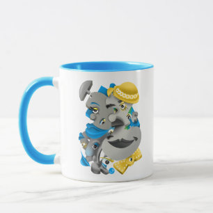 Fett & künstlerische Keramik Kaffee Tasse