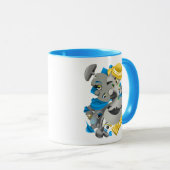 Fett & künstlerische Keramik Kaffee Tasse (VorderseiteRechts)