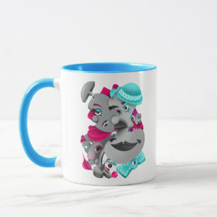 Fett & künstlerische Keramik Kaffee Tasse