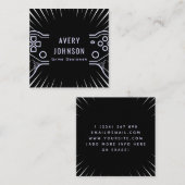 Fett Künstlerisches Gaming Game Testing Joypad Mod Quadratische Visitenkarte (Vorne/Hinten)