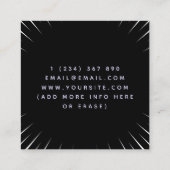 Fett Künstlerisches Gaming Game Testing Joypad Mod Quadratische Visitenkarte (Rückseite)