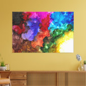 Fett, lebhaft, farbenfroh gestrichene Canvas druck Leinwanddruck (Insitu (Wohnzimmer))