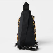 Fett Leopard Print Sling Backpack Crossbody Bag (Rückseite)