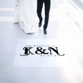 Fett Lettern Script Wedding Dance Bodenaufkleber