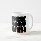 Fett Letters Black History Month Tasse (VorderseiteRechts)