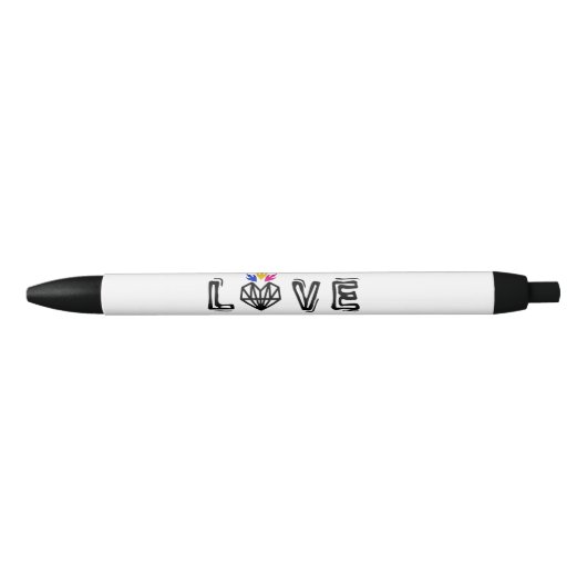 Fett Liebe Logo Tinte Pen Kugelschreiber (Vorderseite)