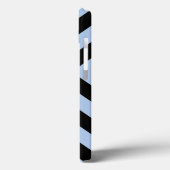 Fett Light Blue und Black Chevrons Case-Mate iPhone Hülle (Rückseite / Links)