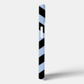 Fett Light Blue und Black Chevrons Case-Mate iPhone Hülle (Rückseite / Rechts)