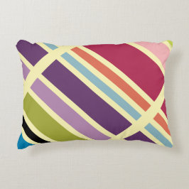 Fett Lila Blau und Orange Dekokissen