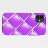 Fett Lila Diamantmuster Case-Mate iPhone Hülle (Rückseite (Horizontal))