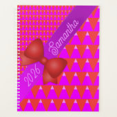 Fett Lila Orange Moderne Geometrie Planer (Vorderseite)
