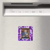 Fett Lila Stiefmütterchen, Foto-Rahmen Magnet (In Situ (Geschirrspüler))