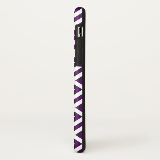 fett Lila und weiß geometrisch Case-Mate iPhone Hülle (Hinten/Links)