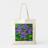 Fett Lilac Blume Leinwand Tasche (Rückseite)