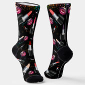 Fett-, Lipstick- und Lippendesign Socken (Gewinkelt)
