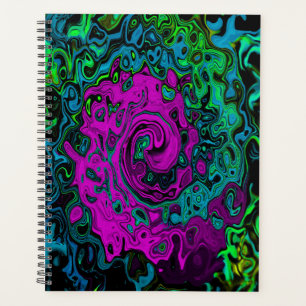 Fett Magenta Abstract Groovy Flüssigkeitskunst-Wir Planer
