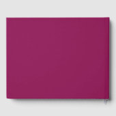 Fett Magenta-Beeren-Name benutzerdefinierte Klasse Gästebuch (Rückseite)