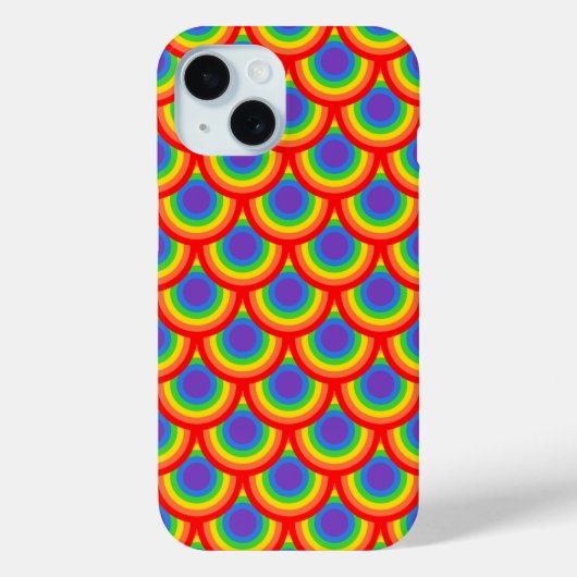 Fett mehrfarbiges Retro-Arc-Muster Case-Mate iPhone Hülle (Rückseite)