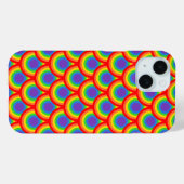 Fett mehrfarbiges Retro-Arc-Muster Case-Mate iPhone Hülle (Rückseite (Horizontal))