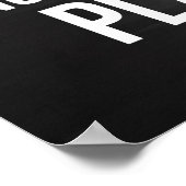 Fett Menschen haben genug auf ihren Tellern Poster (Ecke)