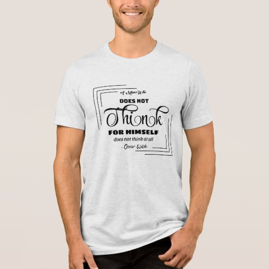 Fett-Message-T-Shirt Tri-Blend Shirt (Vorderseite)