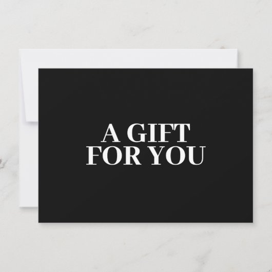 Fett Minimalistisch Luxus Boutique Black Gift Card (Vorderseite)