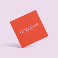 Fett Minimalistisch Luxus Boutique Orange/Pink