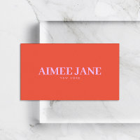 Fett Minimalistisch Luxus Boutique Orange/Pink