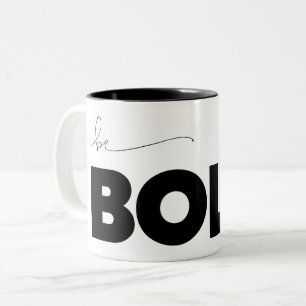Fett minimalistische benutzerdefinierte Hintergrun Zweifarbige Tasse